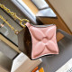 Pink Casual Street Letters Patchwork Chains Contrast Bags