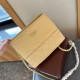 Yellow Casual Daily Solid Color Metal Accessories Trim Texture Bags