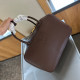 Brown Casual Daily Solid Color Patchwork Zipper Embossed Bags(No straps)
