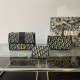 Black Casual Street Letters Patchwork Metal Accessories Trim Contrast Bags