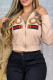 Pink Casual Embroidery Patchwork Zipper Hooded Outerwear