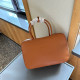 Orange Casual Daily Solid Color Patchwork Zipper Embossed Bags(No straps)