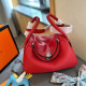 Red Daily Celebrities Solid Color Patchwork Metal Accessories Trim Zipper Bags