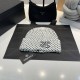White Casual Street Letters Weave Contrast Hat