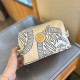 Apricot Casual Daily Animal Print Patchwork Zipper Contrast Bags