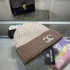 Khaki Casual Street Letters Weave Contrast Hat