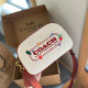 Red Casual Daily Letter Print Patchwork Zipper Contrast Bags