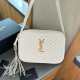 White Street Daily Letters Fringed Trim Metal Accessories Trim Zipper Bags