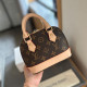Apricot Casual Street Letters Patchwork Zipper Contrast Bags