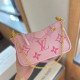 Pink Street Daily Letters Patchwork Chains Contrast Bags