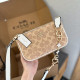 White Casual Street Letters Patchwork Metal Accessories Trim Contrast Bags