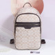 Light Yellow Street Letters Patchwork Zipper Bags