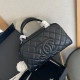 Black Casual Street Solid Color Zipper Texture Bags