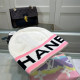 Pink Casual Street Letters Weave Contrast Hat