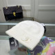 White Casual Street Solid Color Weave Hat