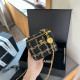 Black Casual Street Stripe Metal Accessories Trim Weave Contrast Bags