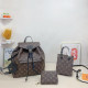 Brown Daily Vacation Letters Draw String Patchwork Contrast Bags