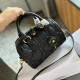 Black Casual Street Solid Color Patchwork Zipper Texture Bags