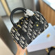 White Blue Casual Street Letters Patchwork Zipper Contrast Bags