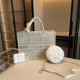 White Casual Vacation Letters Embroidered Metal Accessories Trim Chains Bags