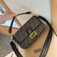 Brown Casual Street Letters Embroidered Patchwork Metal Accessories Trim Bags