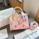 Pink Street Daily Letters Contrast Embossed Bags