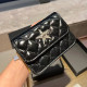 Black Casual Street Solid Color Metal Accessories Trim Texture Bags