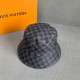 Black Gray Casual Street Plaid Patchwork Contrast Hat