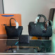 Black Casual Street Letters Zipper Embossed Bags