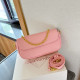 Pink Casual Street Letters Chains Embossed Bags