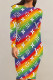 Rainbow Color Casual Daily Letter Print Contrast O Neck Printed Dresses