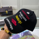 Black Casual Hip Hop Letters Embroidered Patchwork Hat