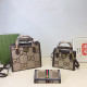Brown Casual Street Letters Patchwork Metal Accessories Trim Contrast Bags