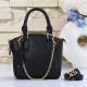 Black Street Letters Patchwork Zipper Bags