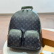 Black Green Casual Street Gradient Color Letters Zipper Contrast Bags
