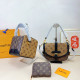 Brown Casual Daily Letters Patchwork Zipper Contrast Bags