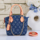 Blue Street Letters Patchwork Zipper Bags