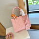 Pink Street Daily Letters Patchwork Embossed Bags