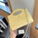 Yellow Casual Vacation Letters Patchwork Metal Accessories Trim Texture Bags