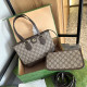 Brown Casual Daily Letters Patchwork Zipper Contrast Bags