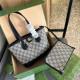 Black Casual Daily Letters Patchwork Zipper Contrast Bags