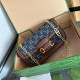 Blue Casual Street Letters Patchwork Chains Contrast Bags