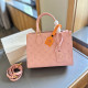 Pink Daily Celebrities Letters Patchwork Embossed Bags