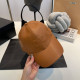 Orange Casual Street Letters Patchwork Hat