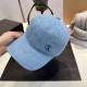 Baby Blue Casual Hip Hop Letters Embroidered Distressed Hat
