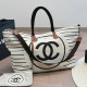 White Daily Vacation Letters Patchwork Zipper Contrast Bags