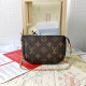 Dark Brown Street Letters Patchwork Zipper Bags
