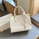 White Daily Celebrities Letters Patchwork Embossed Bags