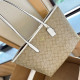 White Apricot Casual Vacation Letters Patchwork Contrast Bags