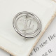 Silver White Street Letters Hollow Out Brooch